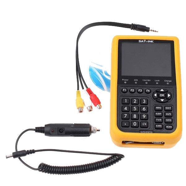 SATlink WS - 6909 Mesureur de champ Satellite et terrestre DVB-S 3,5 & DVB-T Satellite Signal Finder Meter